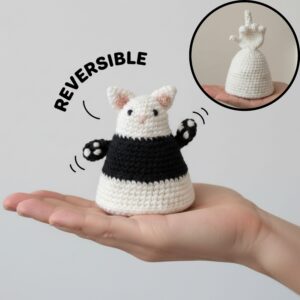 Reversible Flip Cat Crochet Pattern