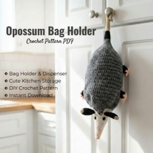 Opossum Bag Holder & Dispenser Crochet Pattern